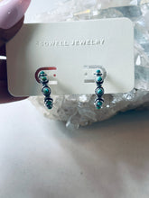 Load image into Gallery viewer, Sam Turquoise Hoops