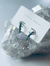 Load image into Gallery viewer, Sam Turquoise Hoops