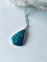 Load image into Gallery viewer, Spiderweb Turquoise Necklace
