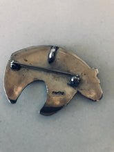 Load image into Gallery viewer, Sterling Silver Navajo Bear Pin