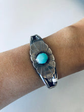 Load image into Gallery viewer, Vintage Sterling Silver and Genuine Turquoise