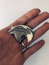Load image into Gallery viewer, Sterling Silver Navajo Bear Pin