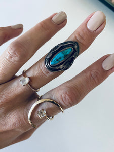 Size 5 Turquoise and Sterling Silver Ring