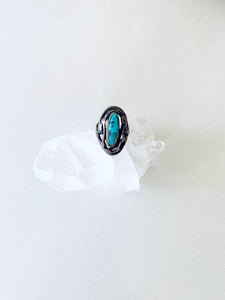 Size 5 Turquoise and Sterling Silver Ring
