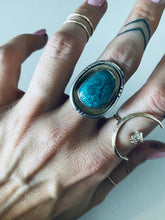 Load image into Gallery viewer, Size 9.5 Sterling Silver Turquoise Ring