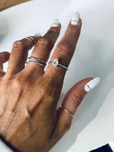 Load image into Gallery viewer, Size 7 Opal and Sterling Silver Ring