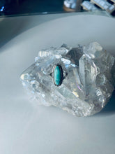Load image into Gallery viewer, Size 9.5 Stunning Sterling Silver and Genuine Turquoise Ring