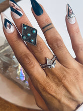 Load image into Gallery viewer, Size 4.75 Vintage Sterling Silver and Genuine Turquoise Ring