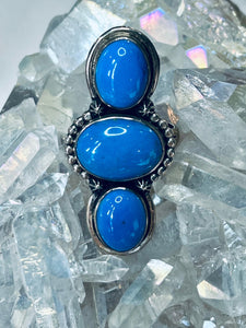 Beautiful Sterling Silver and Ceruleite Ring