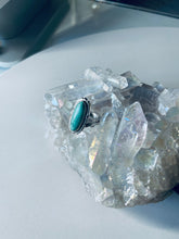 Load image into Gallery viewer, Size 9.5 Stunning Sterling Silver and Genuine Turquoise Ring