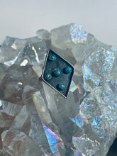 Load image into Gallery viewer, Size 4.75 Vintage Sterling Silver and Genuine Turquoise Ring