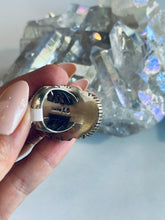 Load image into Gallery viewer, Size 7.5 Sterling and Turquoise Ring