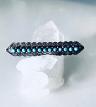 Load image into Gallery viewer, Vintage Sterling Silver and Genuine Turquoise Pin