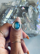 Load image into Gallery viewer, Size 7.25 Sterling and Moonstone Ring