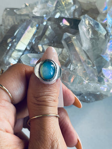 Size 7.25 Sterling and Moonstone Ring