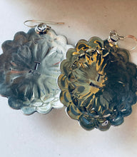 Load image into Gallery viewer, Sterling and Genuine Turquoise Concho Earrings