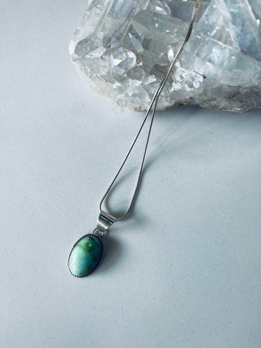 Oval Pendant on Sterling Silver Chain