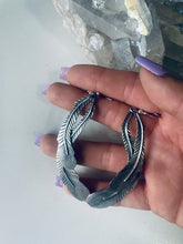 Load image into Gallery viewer, Sterling Feather Earrings