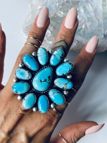 Size 8.5 Cluster Ring