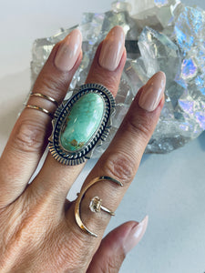 Size 7.5 Sterling and Turquoise Ring