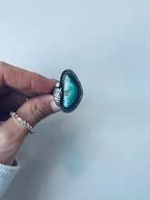 Load image into Gallery viewer, Size 9 Boho Turquoise Ring