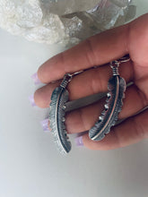 Load image into Gallery viewer, Sterling Feather Earrings