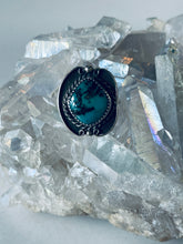 Load image into Gallery viewer, Vintage Size 7.5 Sterling and Turquoise Ring