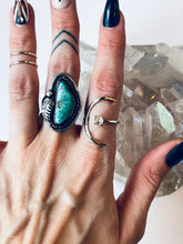 Load image into Gallery viewer, Size 9 Boho Turquoise Ring