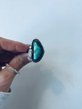 Load image into Gallery viewer, Size 9 Boho Turquoise Ring