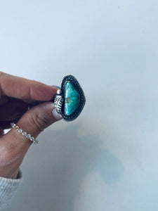 Size 9 Boho Turquoise Ring
