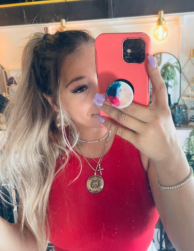 Gold Leo Bicentennial Coin Necklace