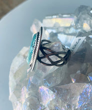 Load image into Gallery viewer, Size 6 Stunning Vintage Sterling Silver and Genuine Turquoise Nugget Ring