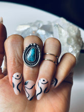 Load image into Gallery viewer, Size 5.5 Vintage Turquoise and Sterling Silver Ring