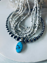 Load image into Gallery viewer, Gorgeous Sterling and Turquoise Choker Necklace