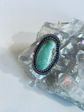 Load image into Gallery viewer, Size 7.5 Sterling and Turquoise Ring