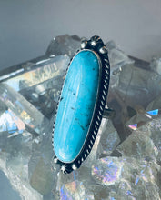 Load image into Gallery viewer, Size 7 Stunning Sterling Silver and Genuine Turquoise Ring