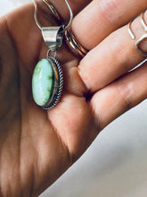 Load image into Gallery viewer, Oval Pendant on Sterling Silver Chain