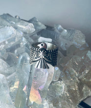 Load image into Gallery viewer, Size 9 Sterling Silver Thunderbird Ring