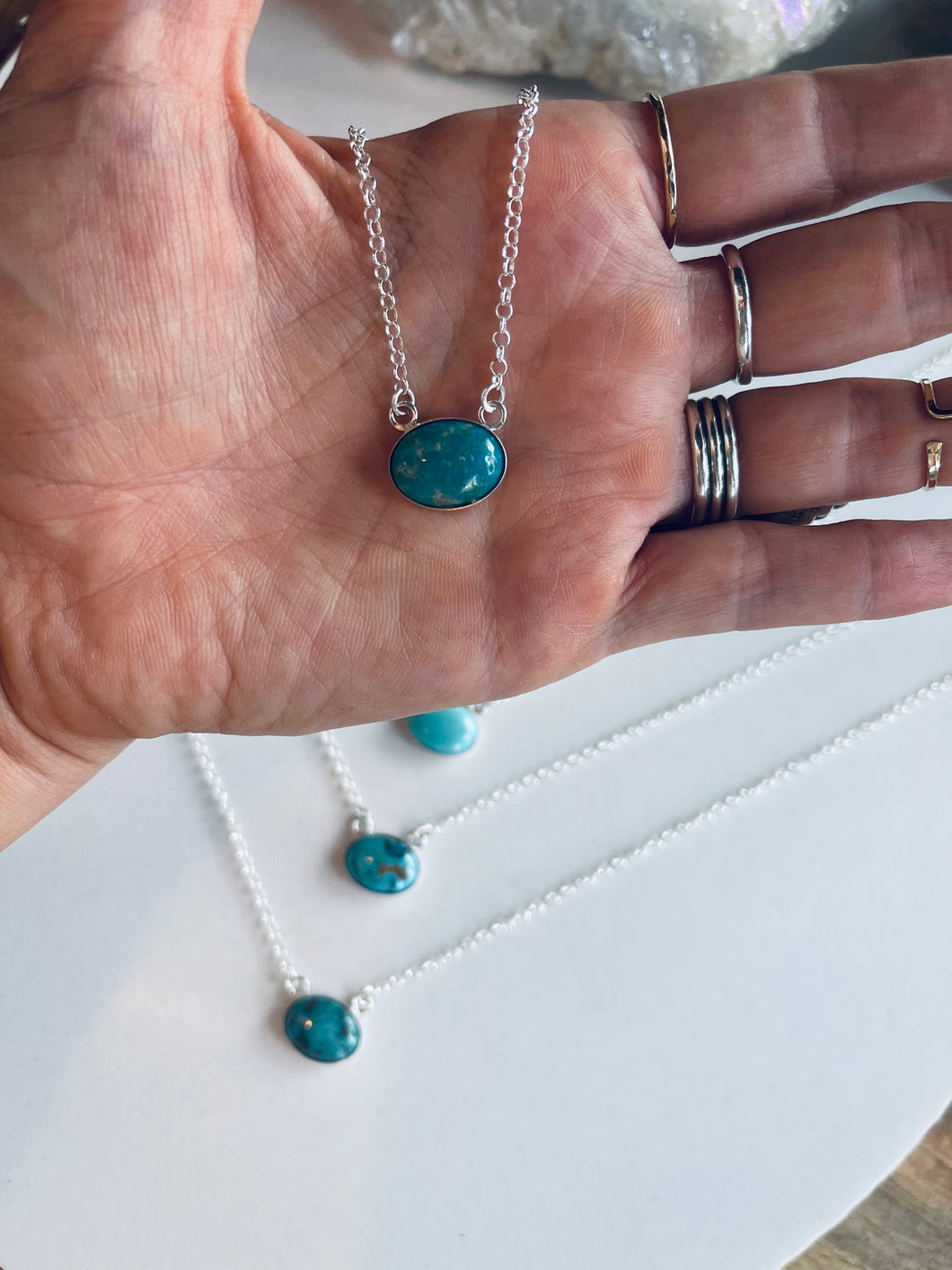 Oval Pendant Necklace