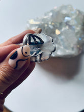 Load image into Gallery viewer, Sterling Silver and Genuine Turquoise Blossom Ring