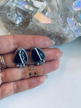 Load image into Gallery viewer, Sterling and Genuine White Buffalo Earrings