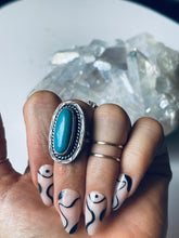 Load image into Gallery viewer, Size 6.5 Vintage Turquoise and Sterling Silver Ring