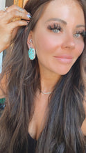 Load image into Gallery viewer, Sterling and Genuine Turquoise Nugget Earrings