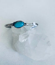 Load image into Gallery viewer, Boho Vintage Sterling and Turquoise Cuff