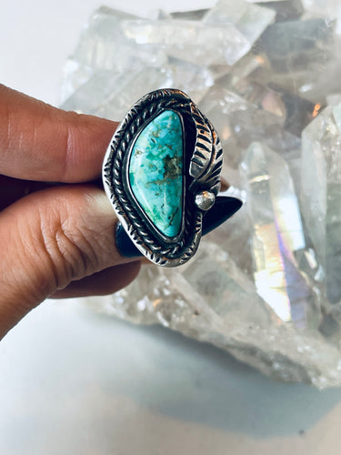 Size 9 Boho Turquoise Ring