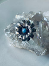 Load image into Gallery viewer, Size 7 Sterling and Turquoise Ring