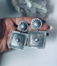 Load image into Gallery viewer, Sterling Concho Earrings