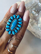 Load image into Gallery viewer, Size 7 Turquoise and Sterling Silver Ring