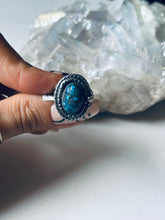 Load image into Gallery viewer, Size 7 Vintage Turquoise and Sterling Silver Ring