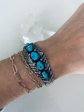 Load image into Gallery viewer, Vintage Turquoise Cuff